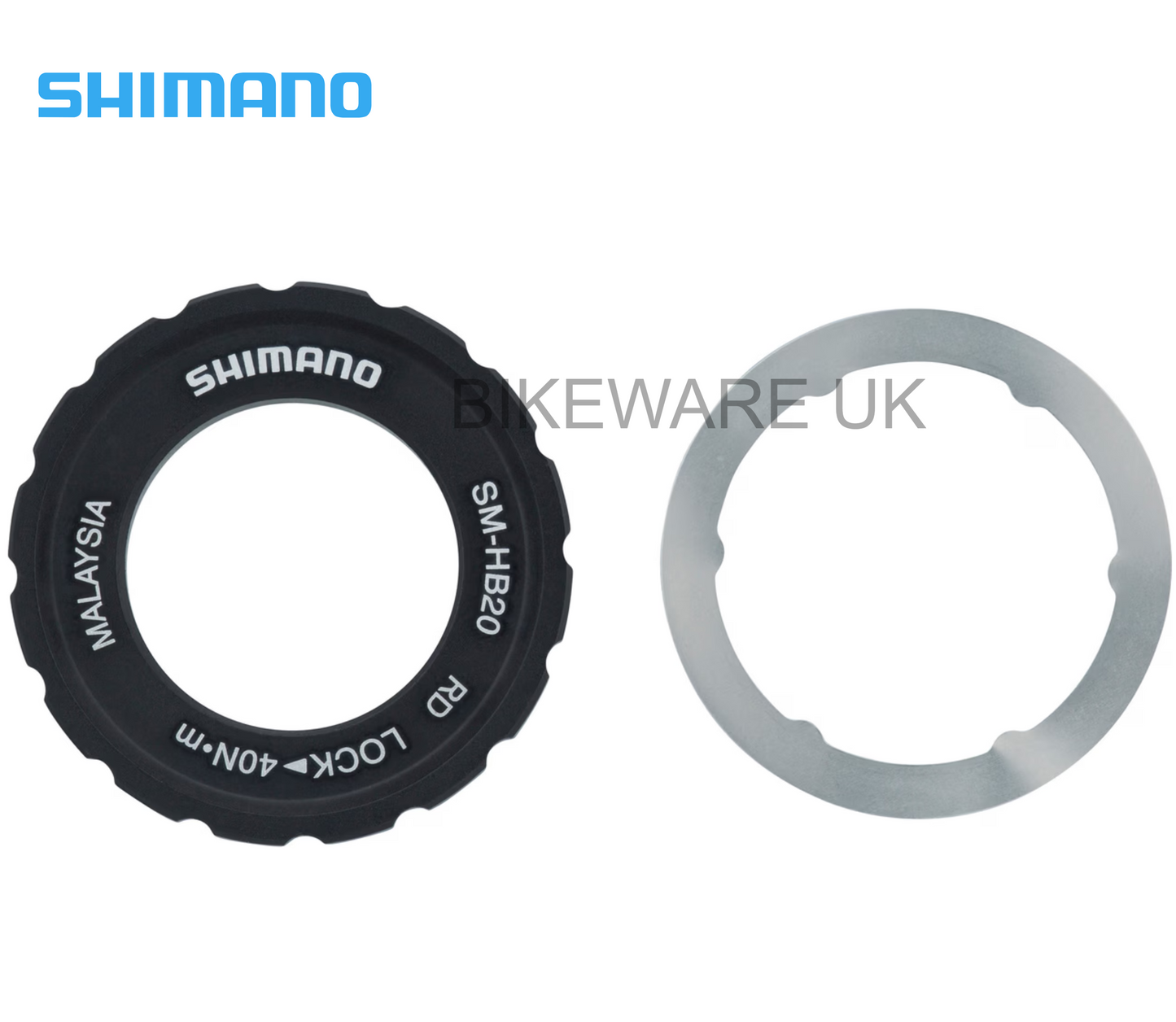 Genuine SHIMANO Center Lock Ring for 15/20 mm Thru Axle SM-HB20 (External) - BIKEWARE