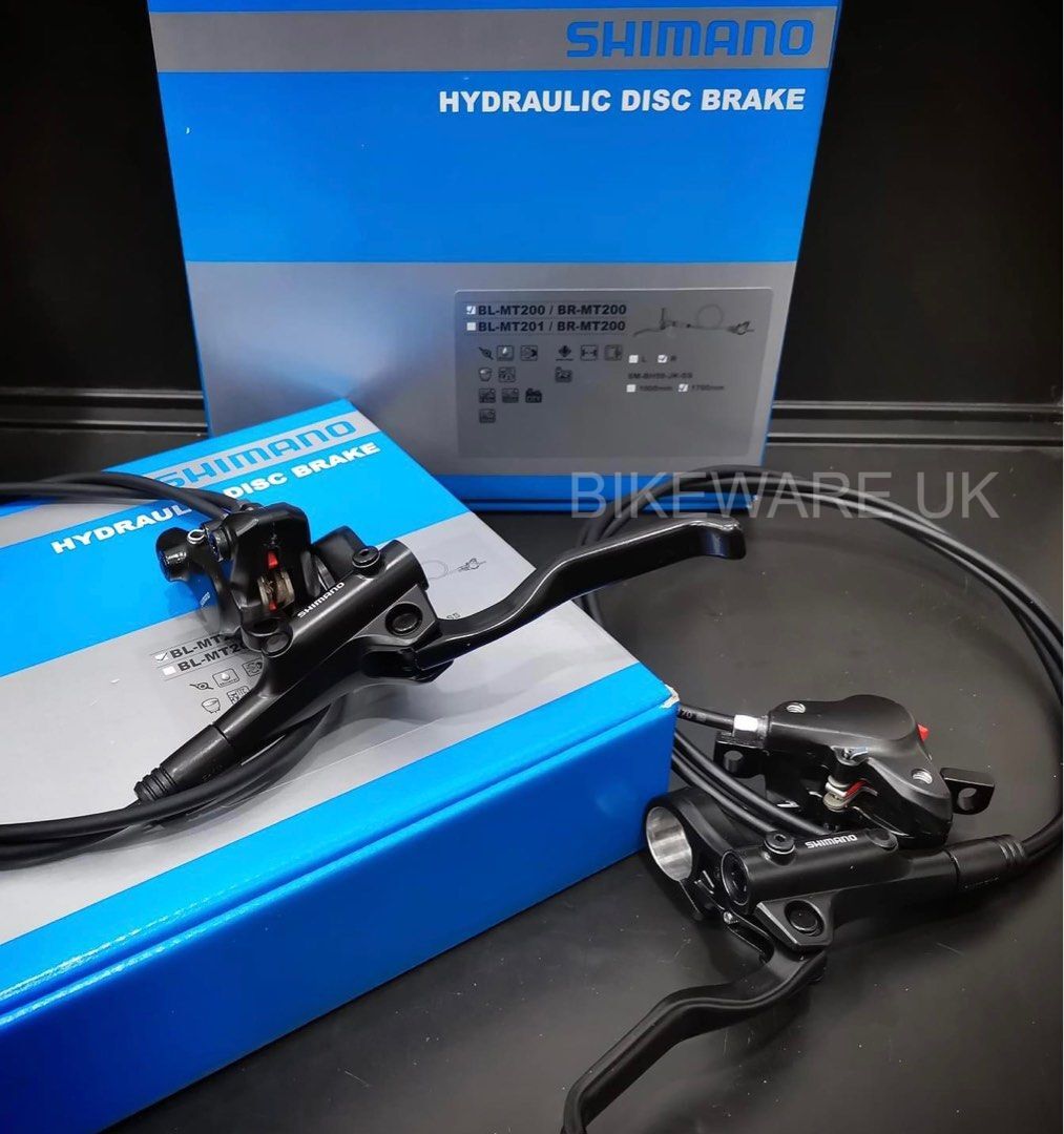 Boxed Shimano BR-MT200 MTB Hydraulic Disc Brake Set (MT200 Front + Rear)