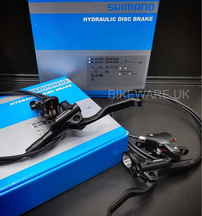 Boxed Shimano BR-MT200 MTB Hydraulic Disc Brake Set (MT200 Front + Rear)